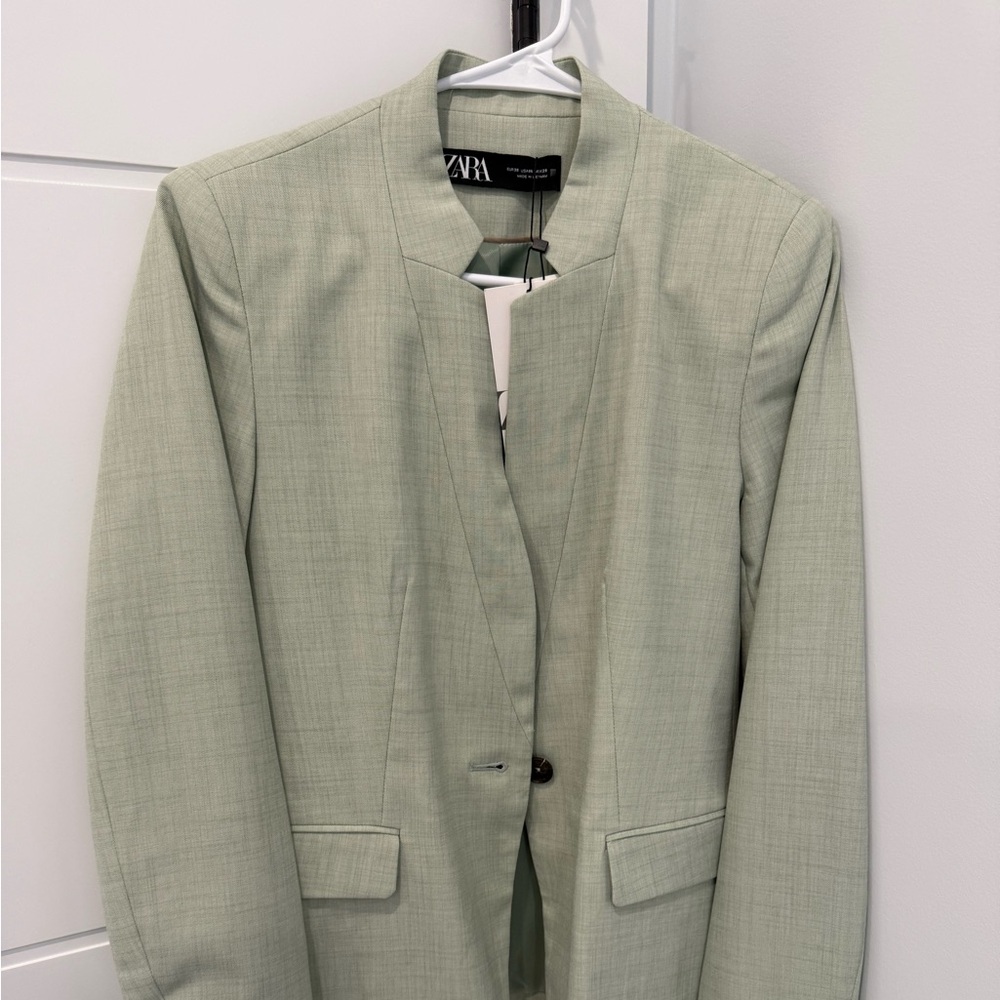 Zara Light Green Blazer